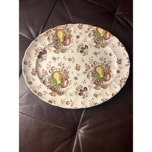 Johnson Bros Autumn’s Delight Oval Serving Platter 12” England Fall Harvest